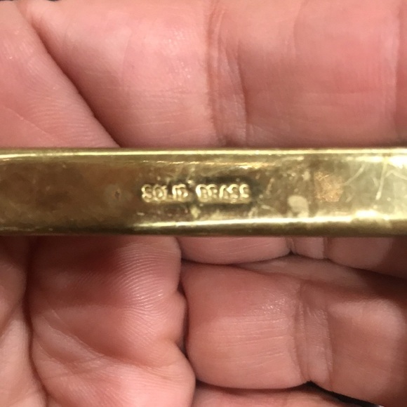 Unbranded Imported alligator grain Steerhide leather solid brass buckle Sz M (E) - Picture 5 of 5